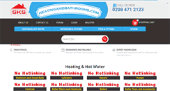 Desktop Screenshot of heatingandbathrooms.com